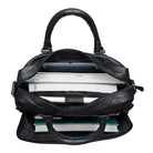 Klassische Ledertasche Arbeitstasche schwarz