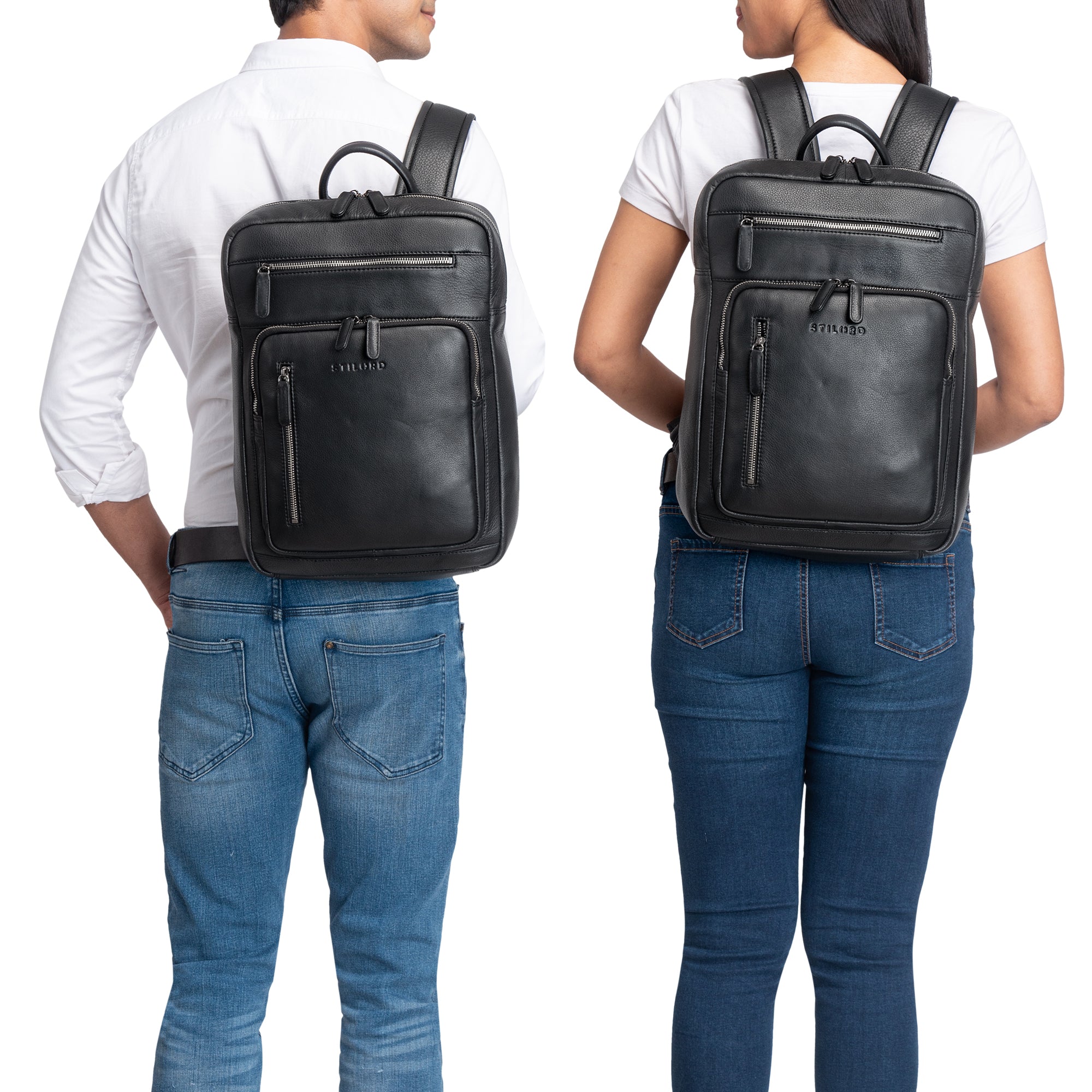 Damenrucksack Herrenrucksack schwarz