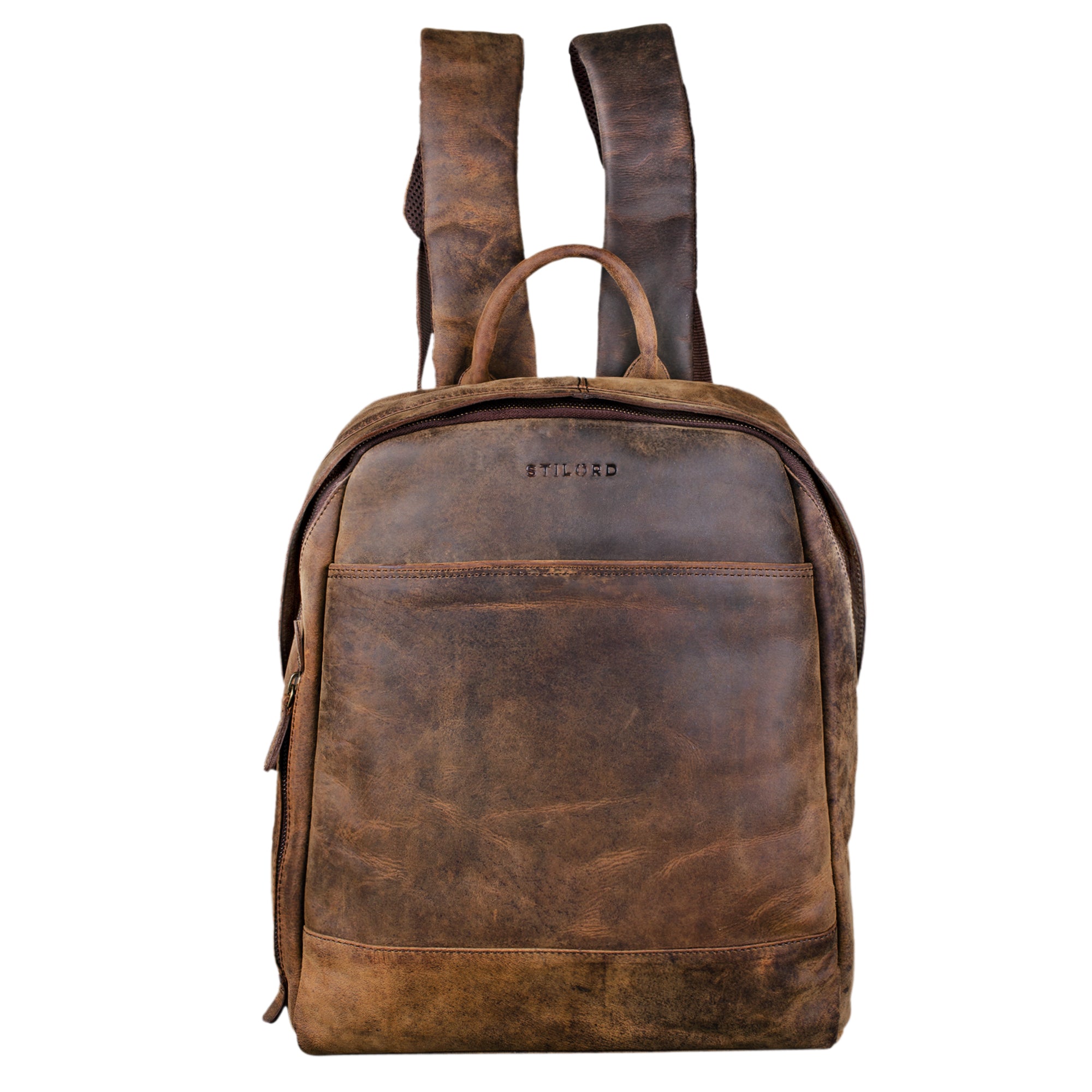 Vintage Leder Rucksack für Damen braun