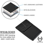 Slim Wallet Leder schwarz