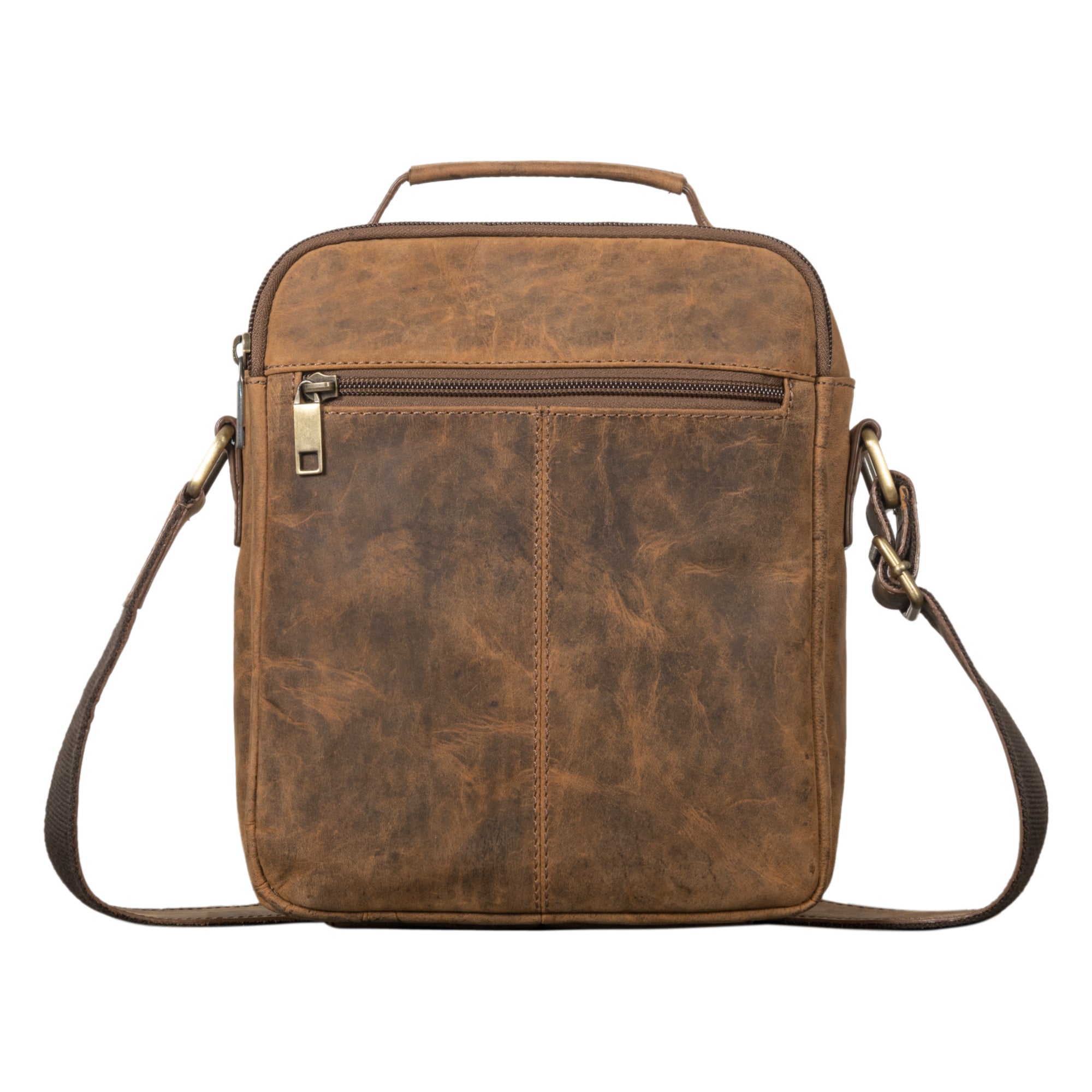 Männer Handtasche Leder braun