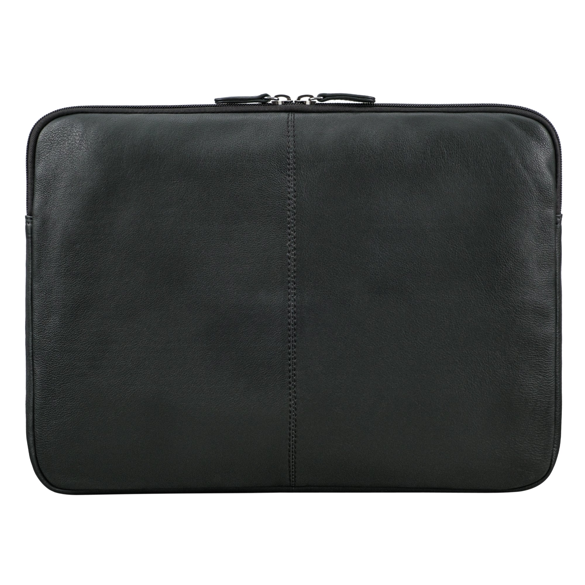 Laptop Hülle 14 Zoll Leder schwarz