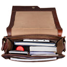 Herren Messenger Bag Leder braun