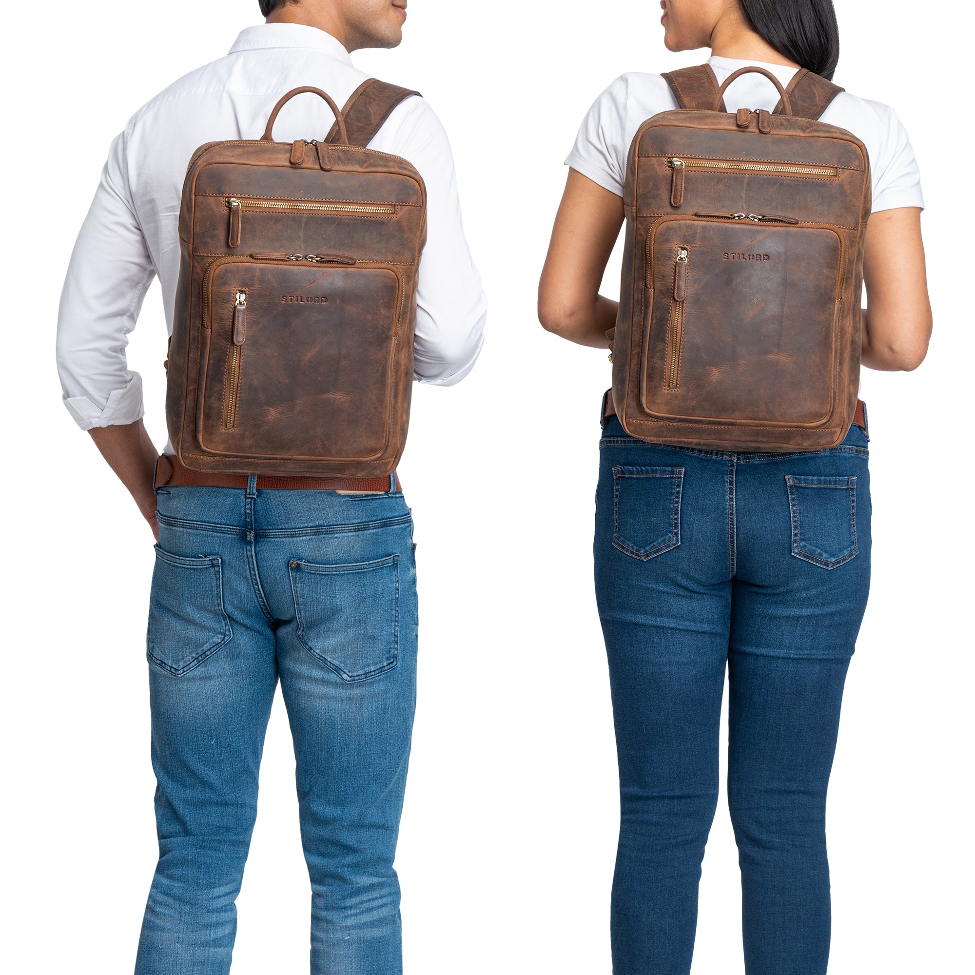 Lederrucksack braun Echtleder
