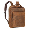 Großer Lederrucksack Braun Damen Herren