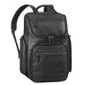 Leder Rucksack Herren Groß Schwarz mit Laptopfach