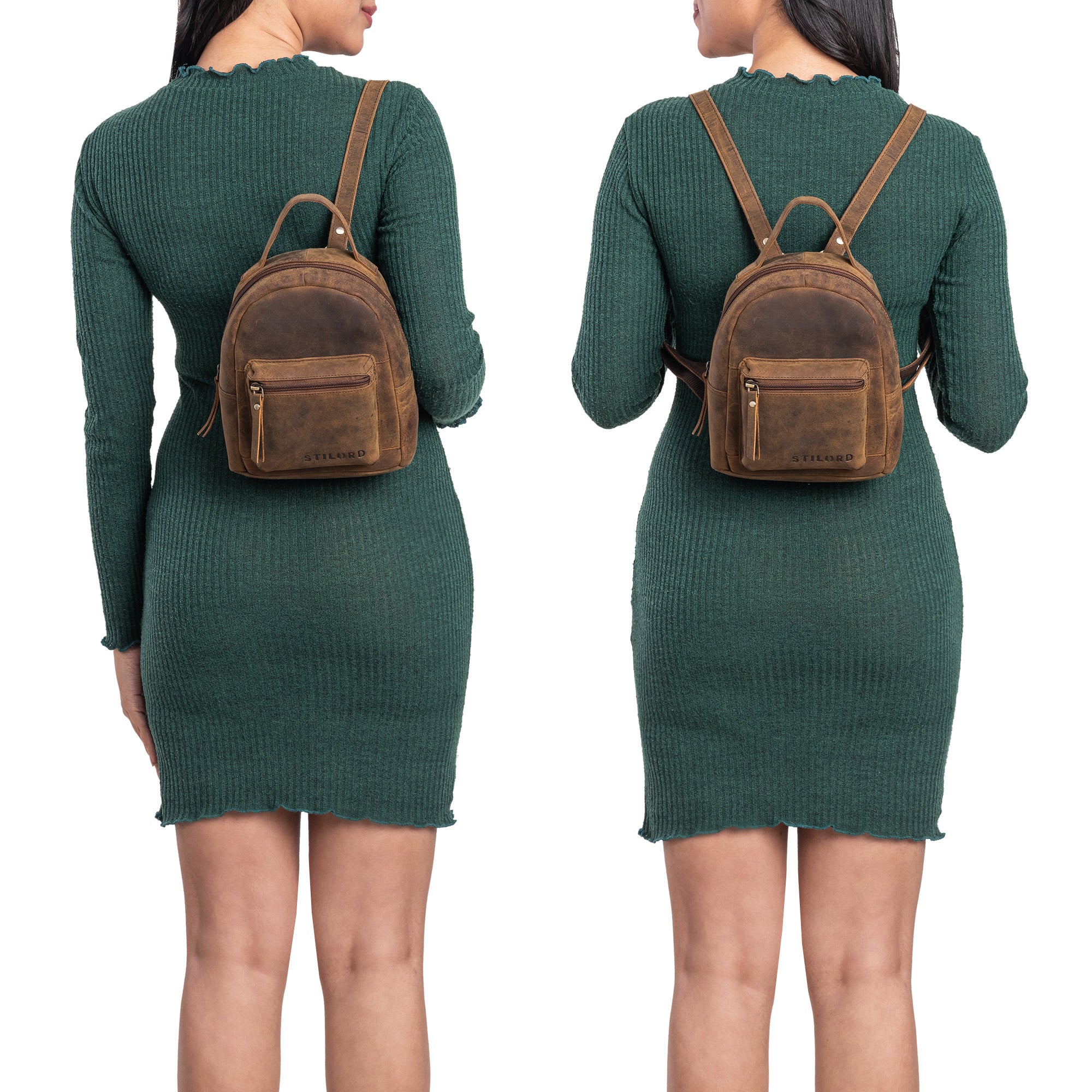 Mini Rucksack Leder braun