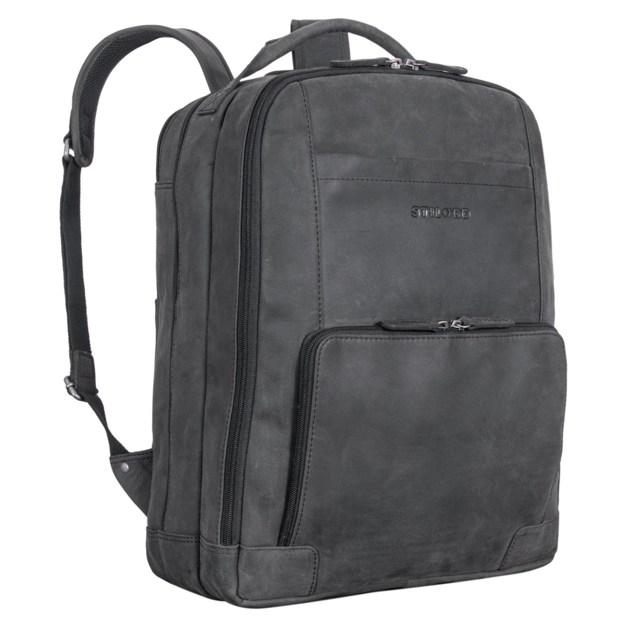 Rucksack leder herren anthrazit