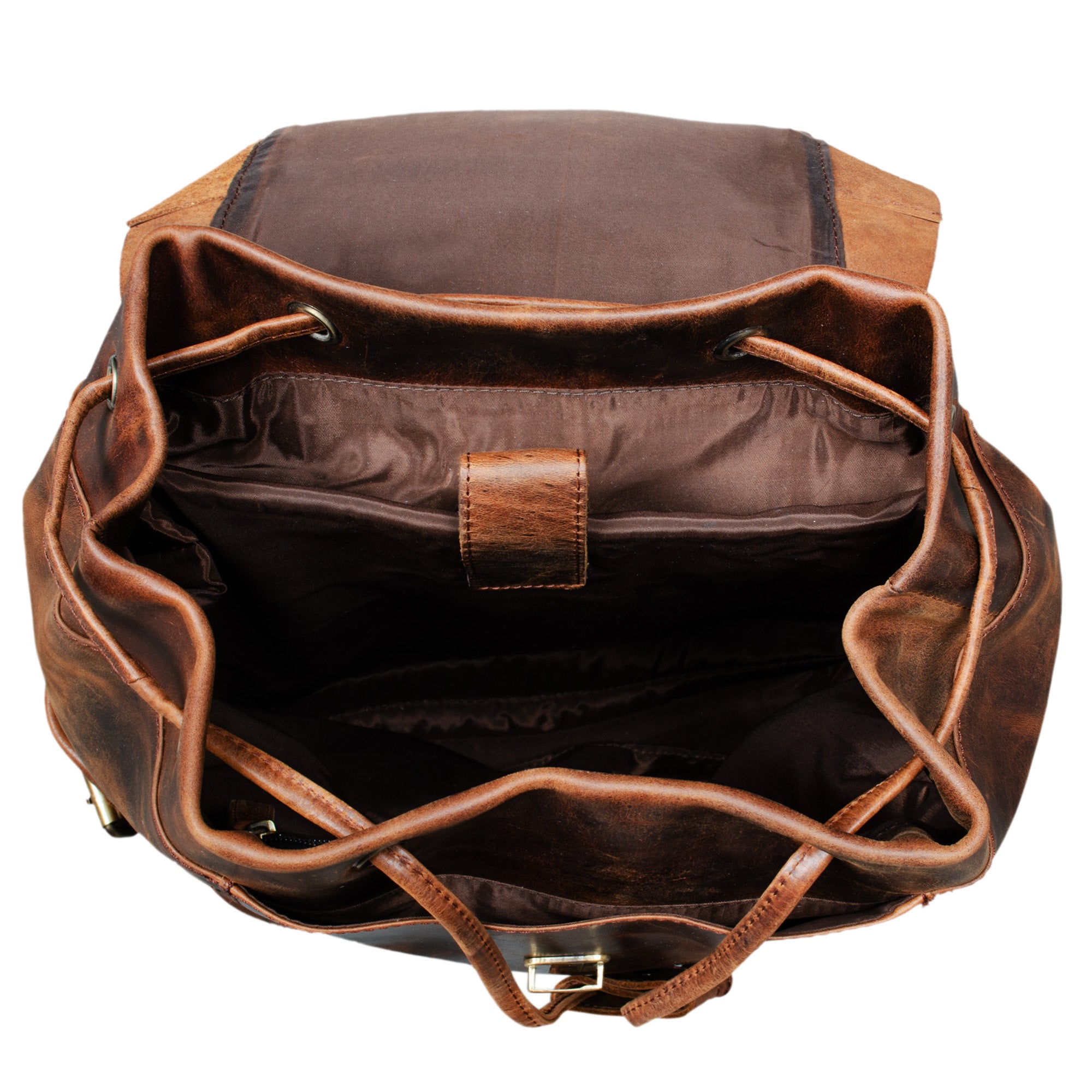 Laptop Leder Rucksack