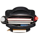 Leder Rucksack Herren schwarz