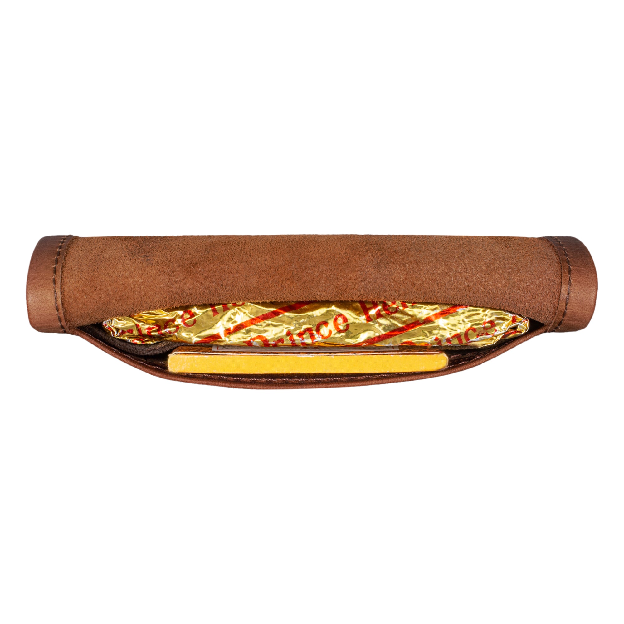 Leder Tabaktasche Cognac