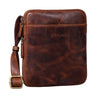 "Carson" Mała Męska Torba Skórzana na Ramię Vintage Messenger
