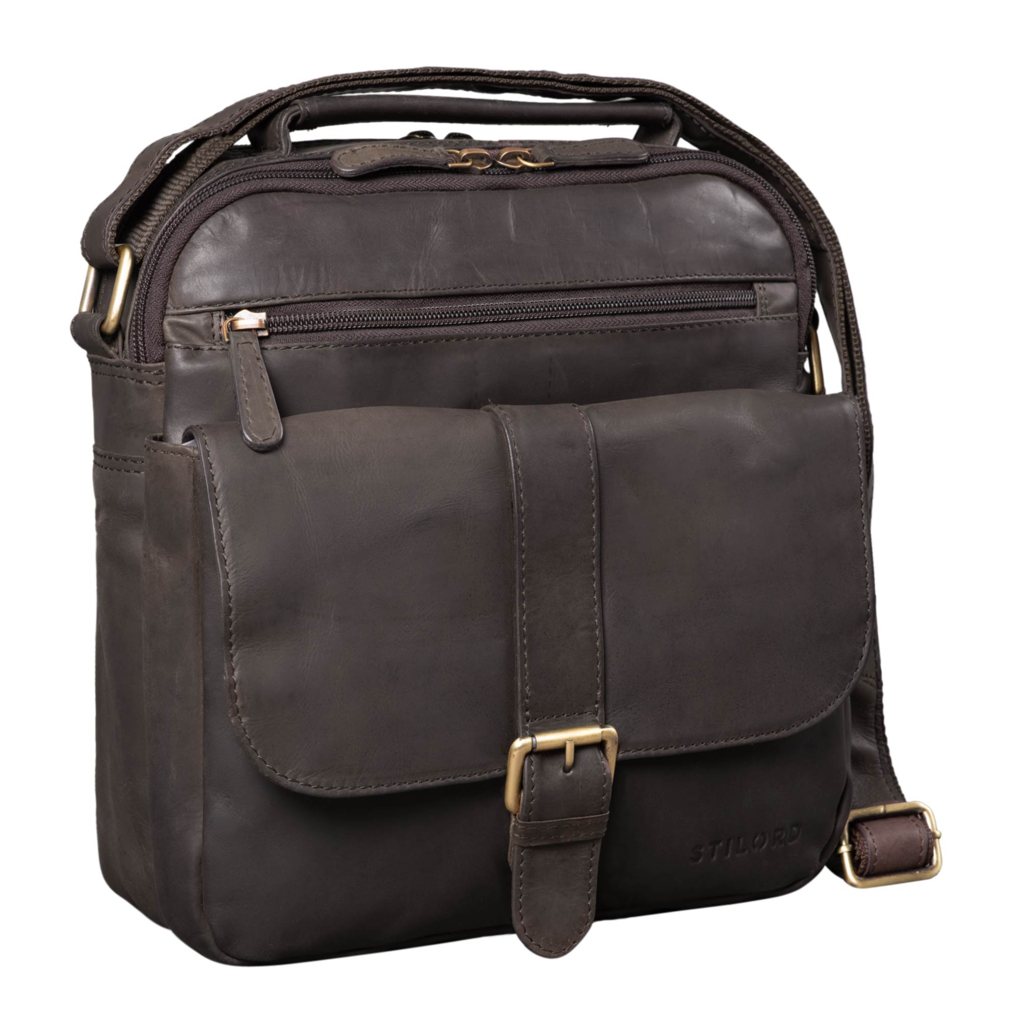 Vintage Leder Umhängetasche Herren