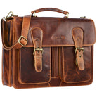 leder umhaengetasche arbeit herren gross braun