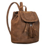 Kleiner lederrucksack braun damen