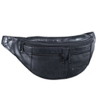 schwarze Hüfttasche Leder