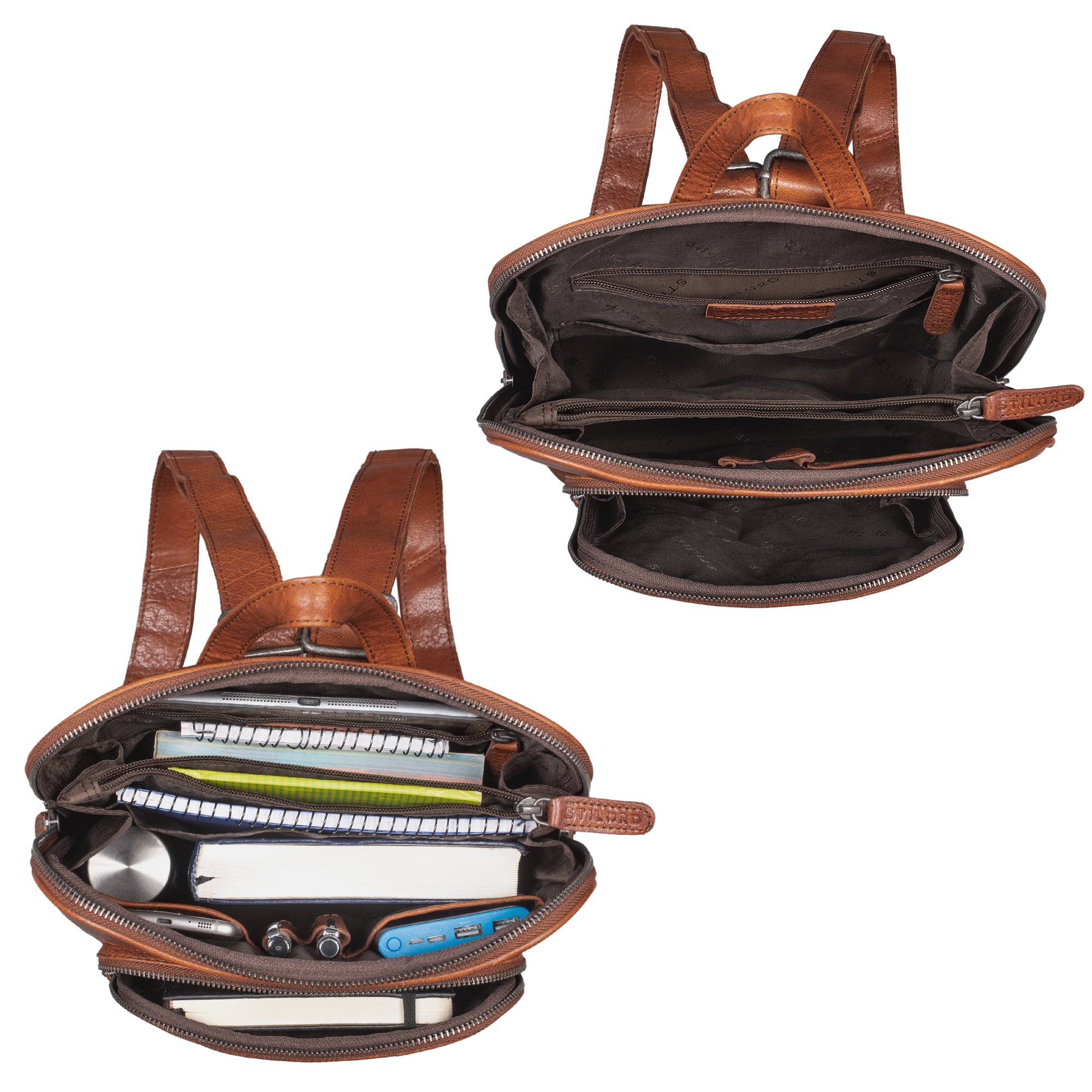 rucksack Herren retro vintage braun