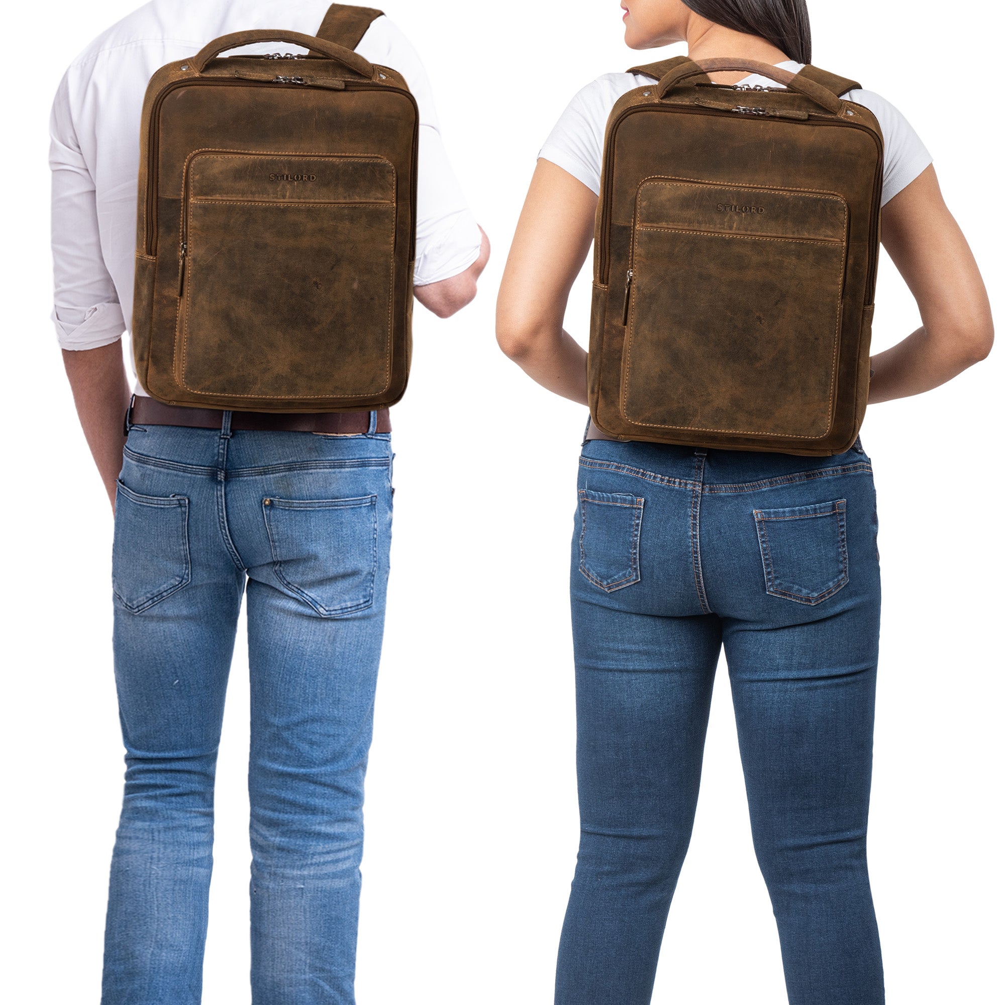 Leder Rucksack Groß Unisex