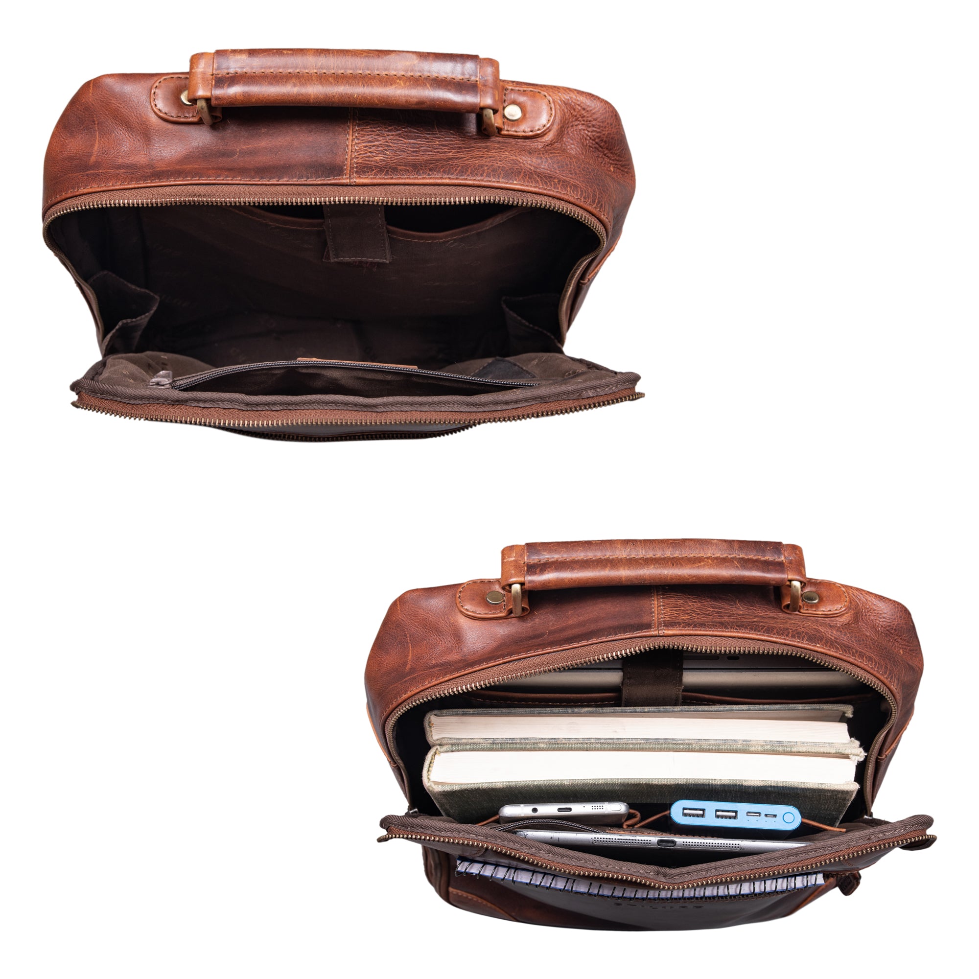 Rucksack Leder Herren Vintage