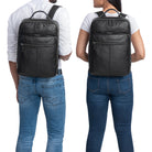 Leder Businessrucksack Herren