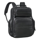Großer Businessrucksack Leder Schwarz