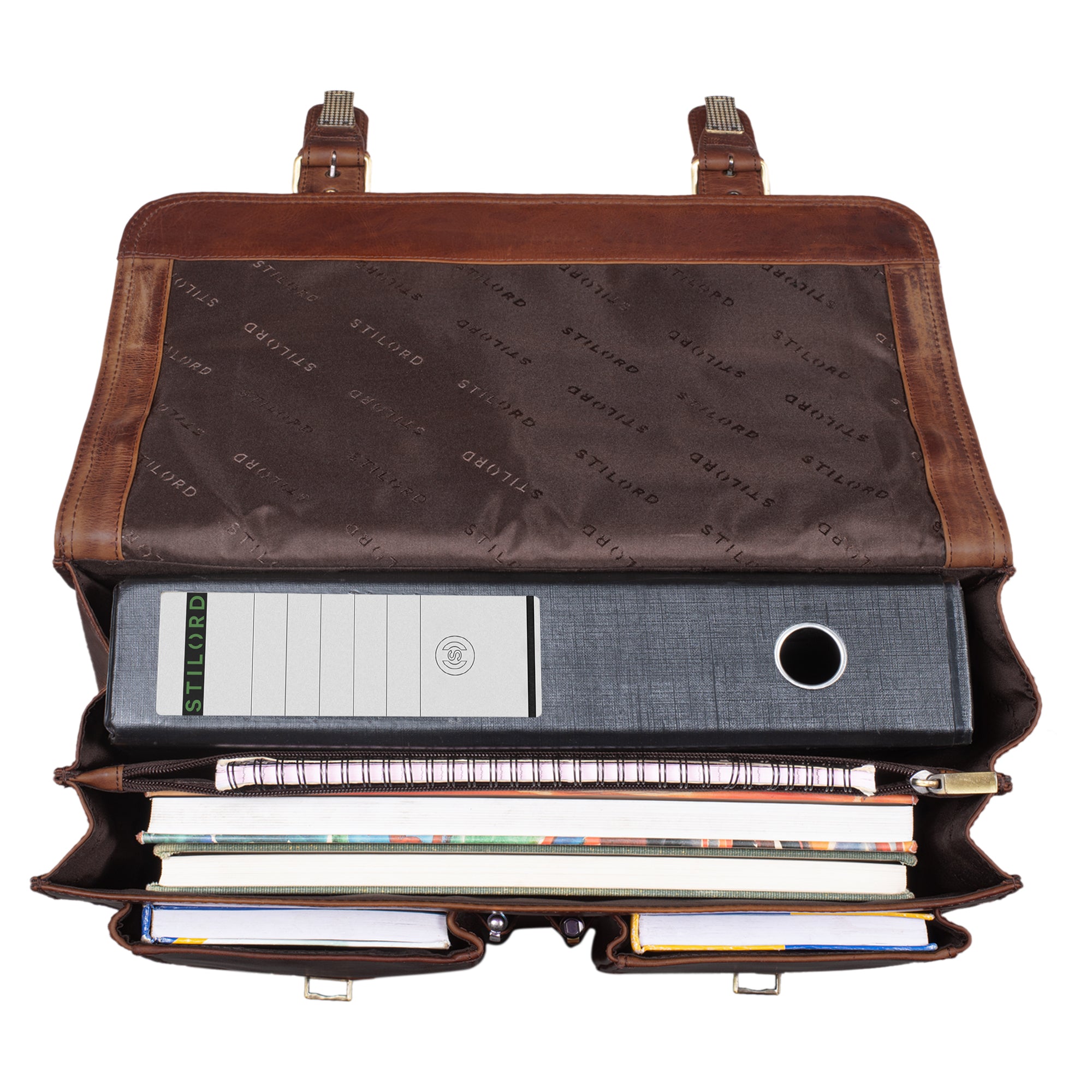Ledertasche Uni Vintage