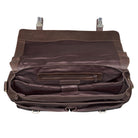 Herrentasche Vintage Echtleder dunkelbraun
