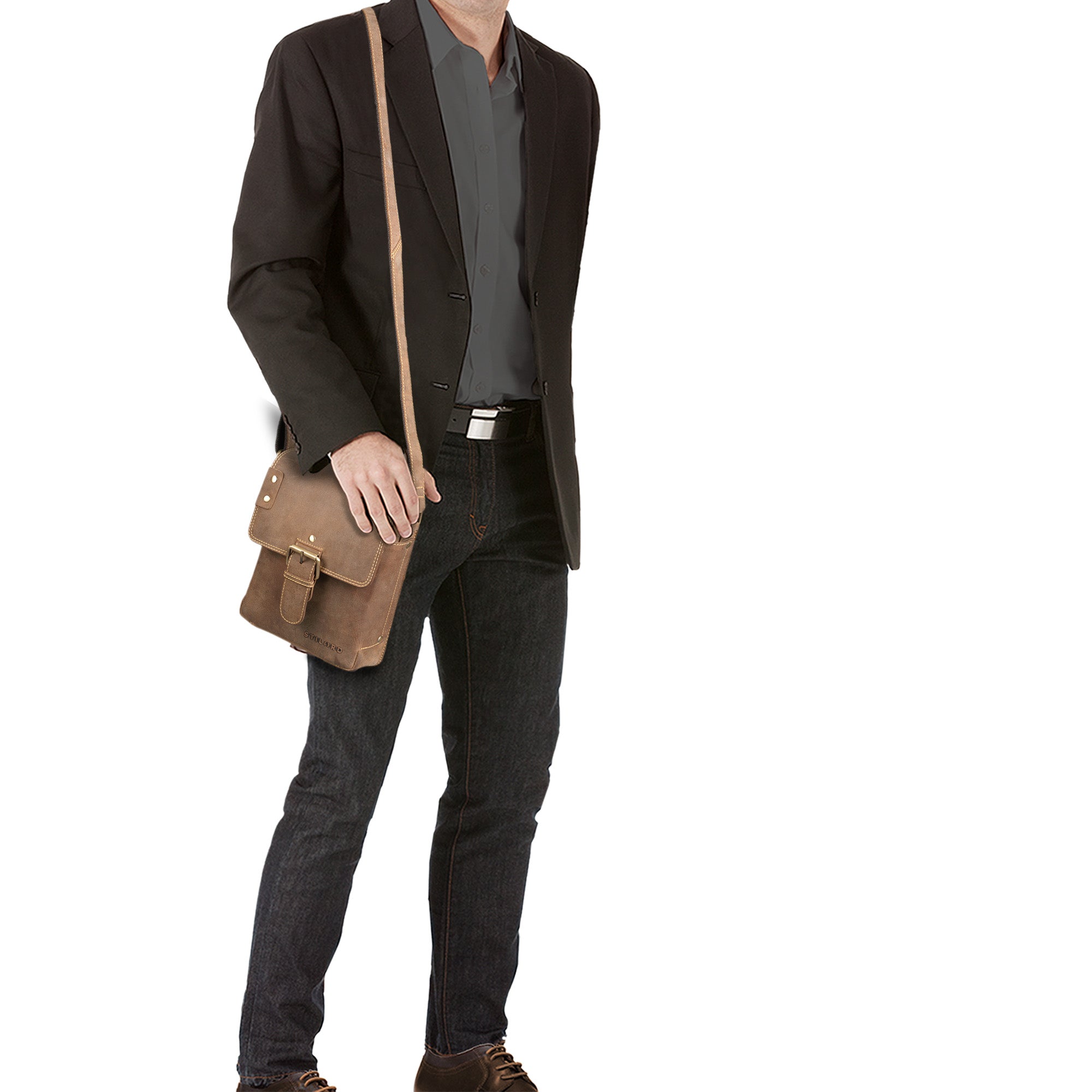 Ledertasche klein Herren