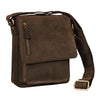 "Finn" Mała Torba Męska Na Ramię Skórzana Vintage Messenger 8.4"