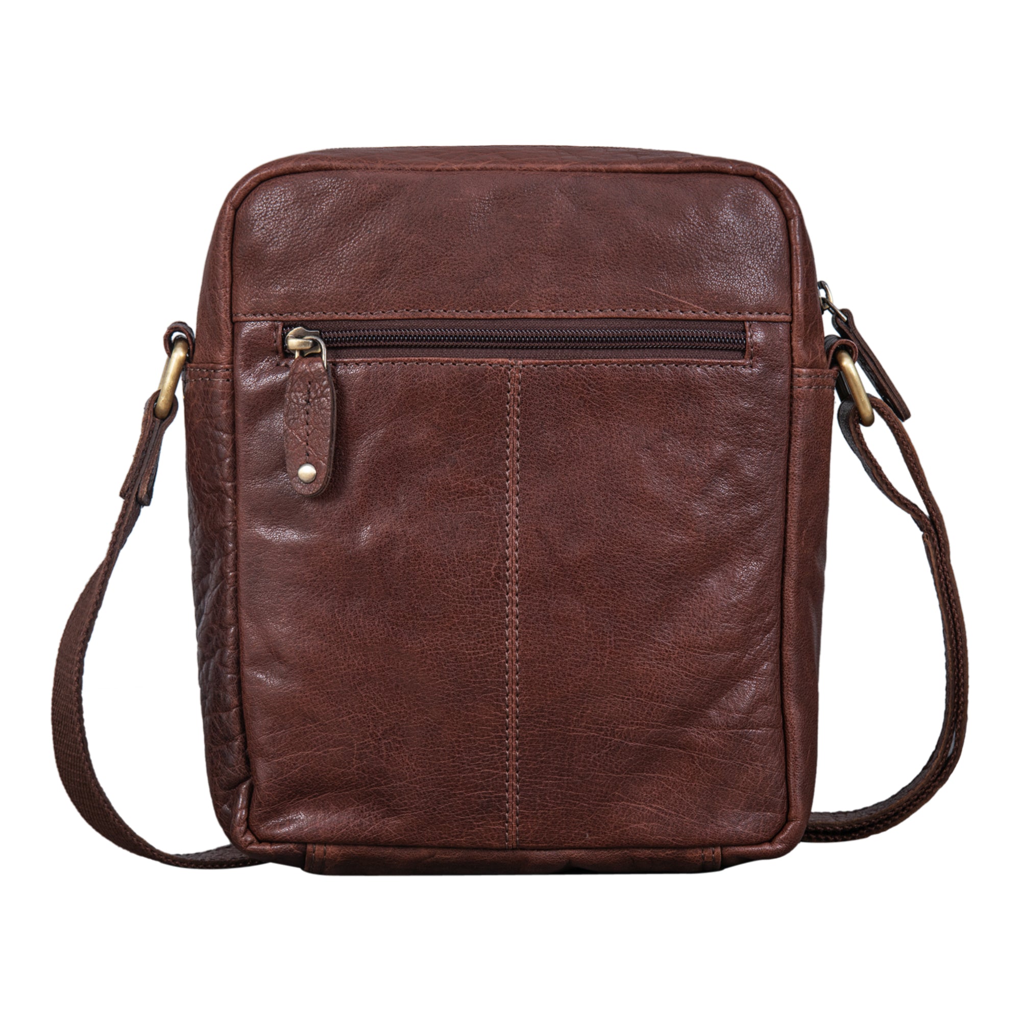 Freizeittasche Leder Männer braun