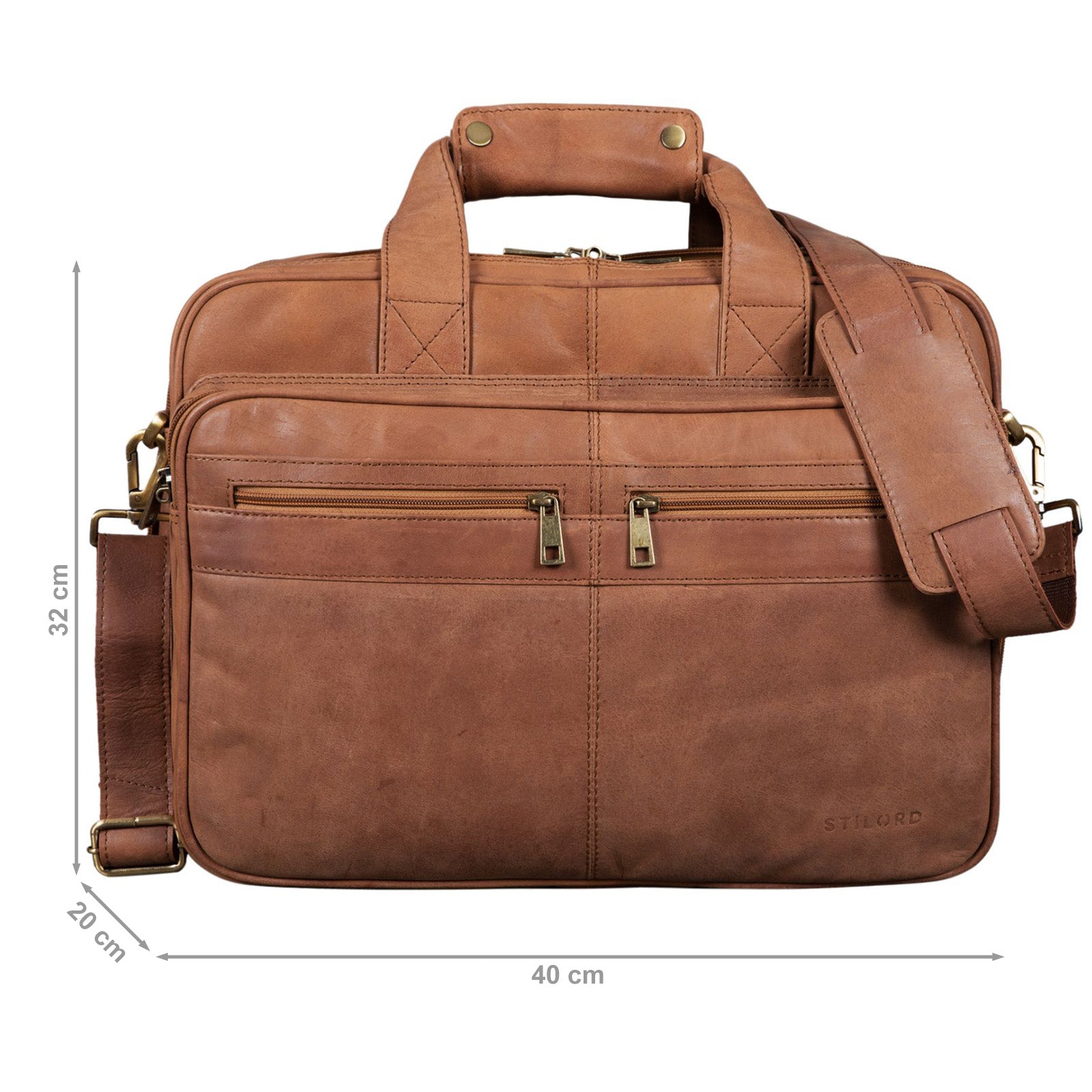 Große Lehrertasche für Frauen echtes Leder