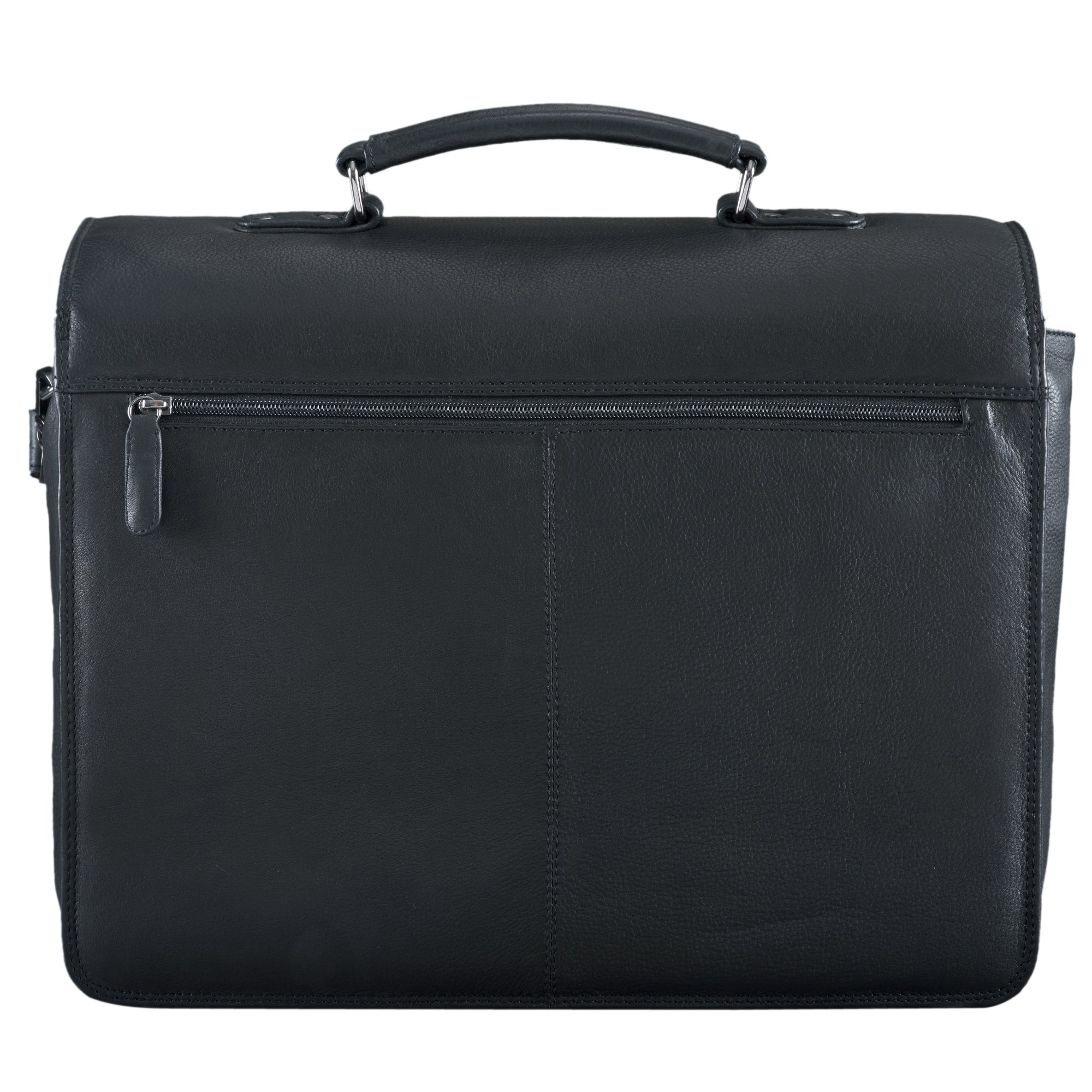 Herren Lehrertasche Leder schwarz