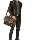Große Ledertasche Vintage Leder