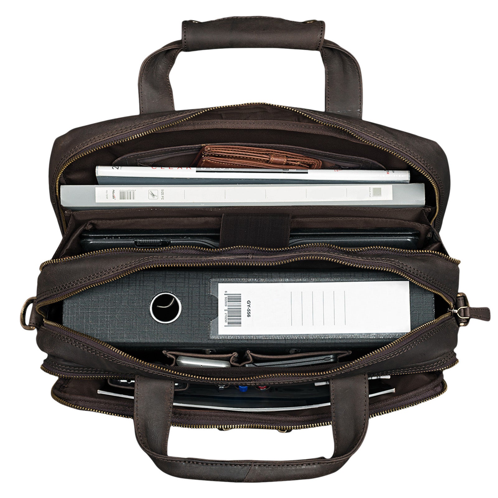Lehrertasche Vintage Leder Business