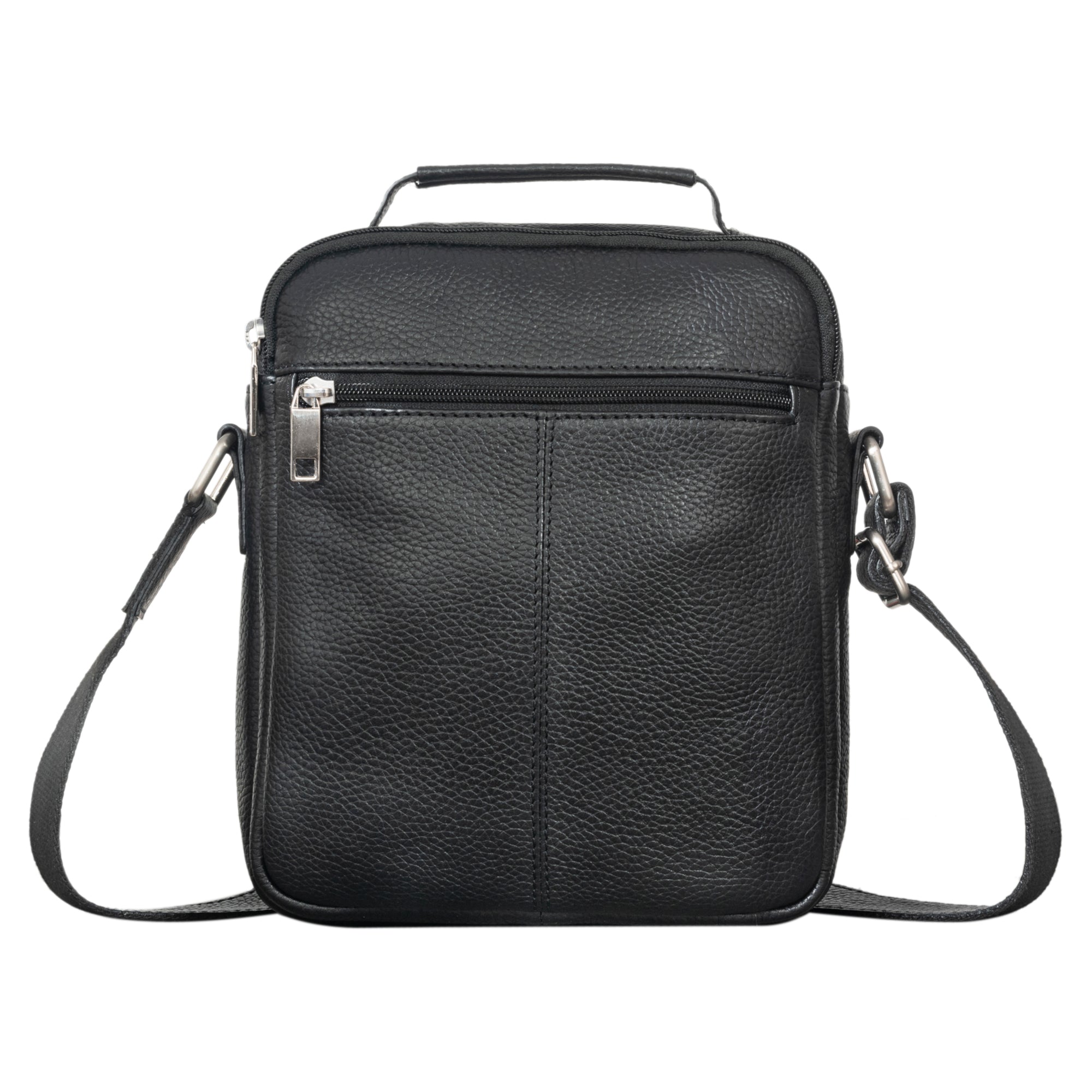 Leder Reportertasche schwarz Männer