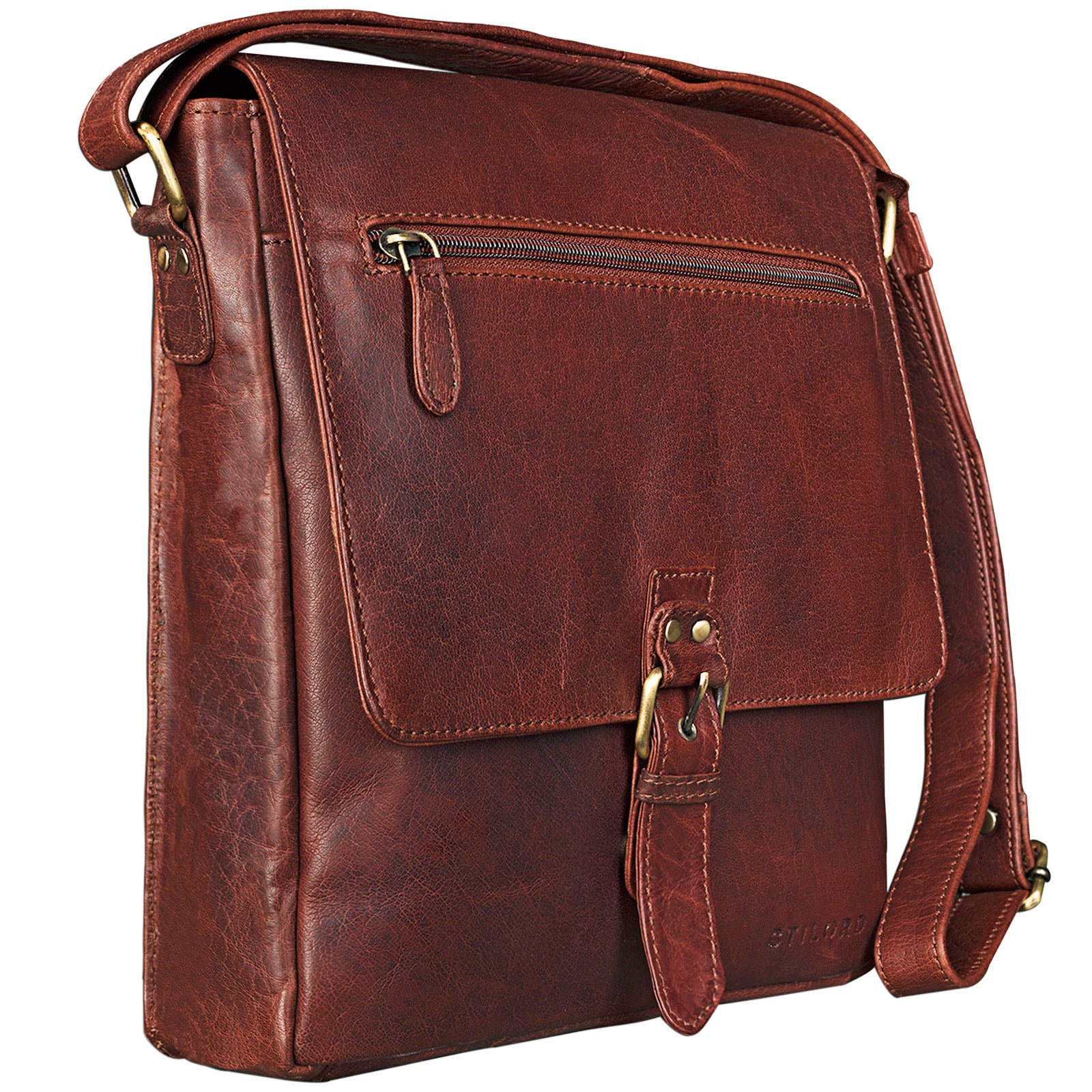 Ledertasche zum Umhängen braun