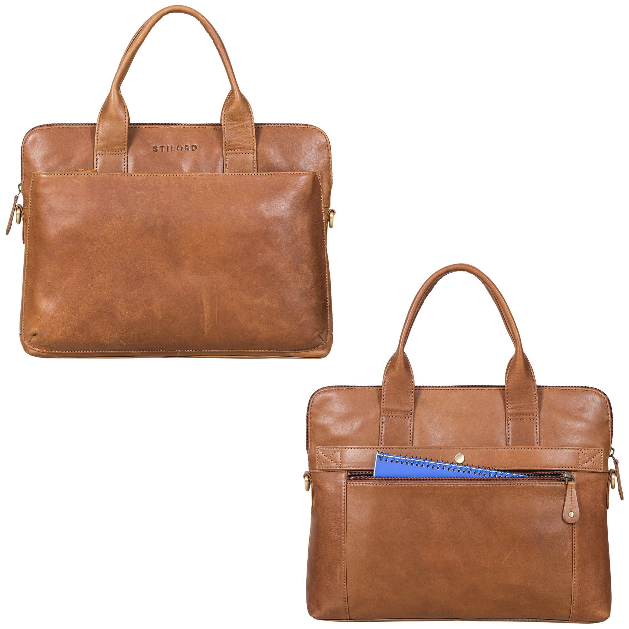 Praktische Leder-Tasche für unterwegs