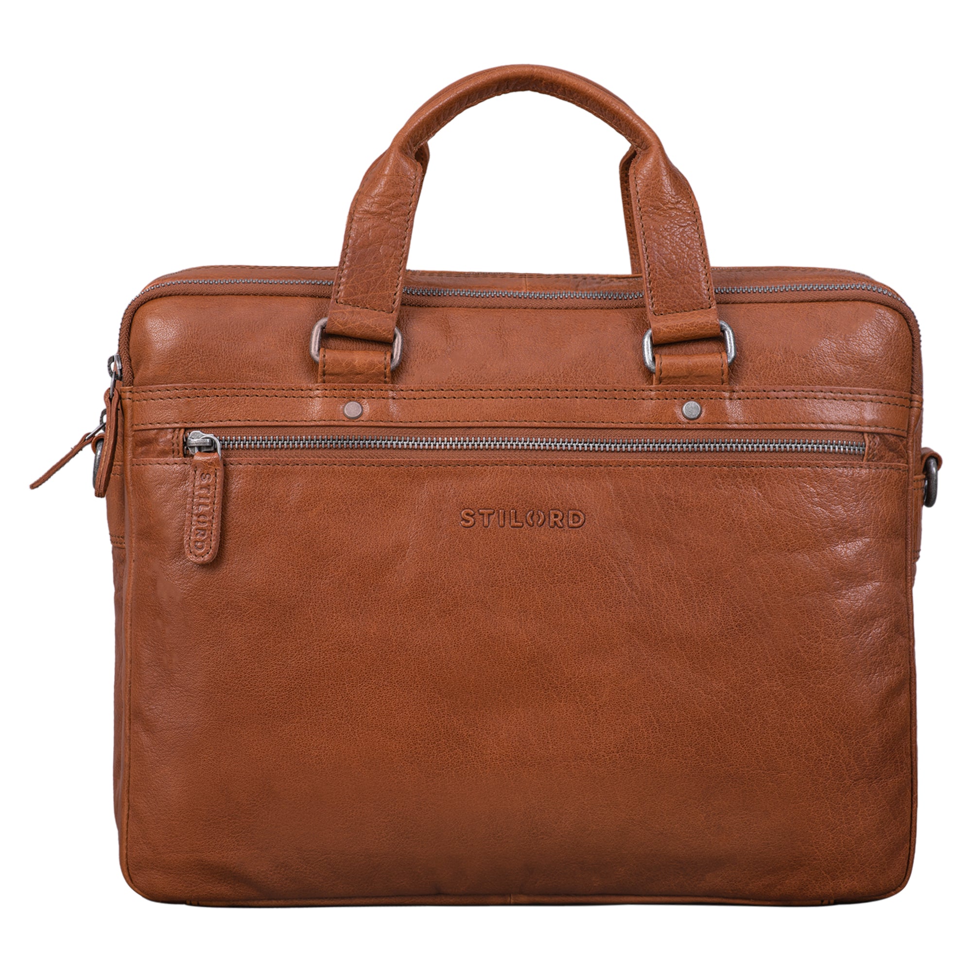Arbeitstasche elegant Leder braun