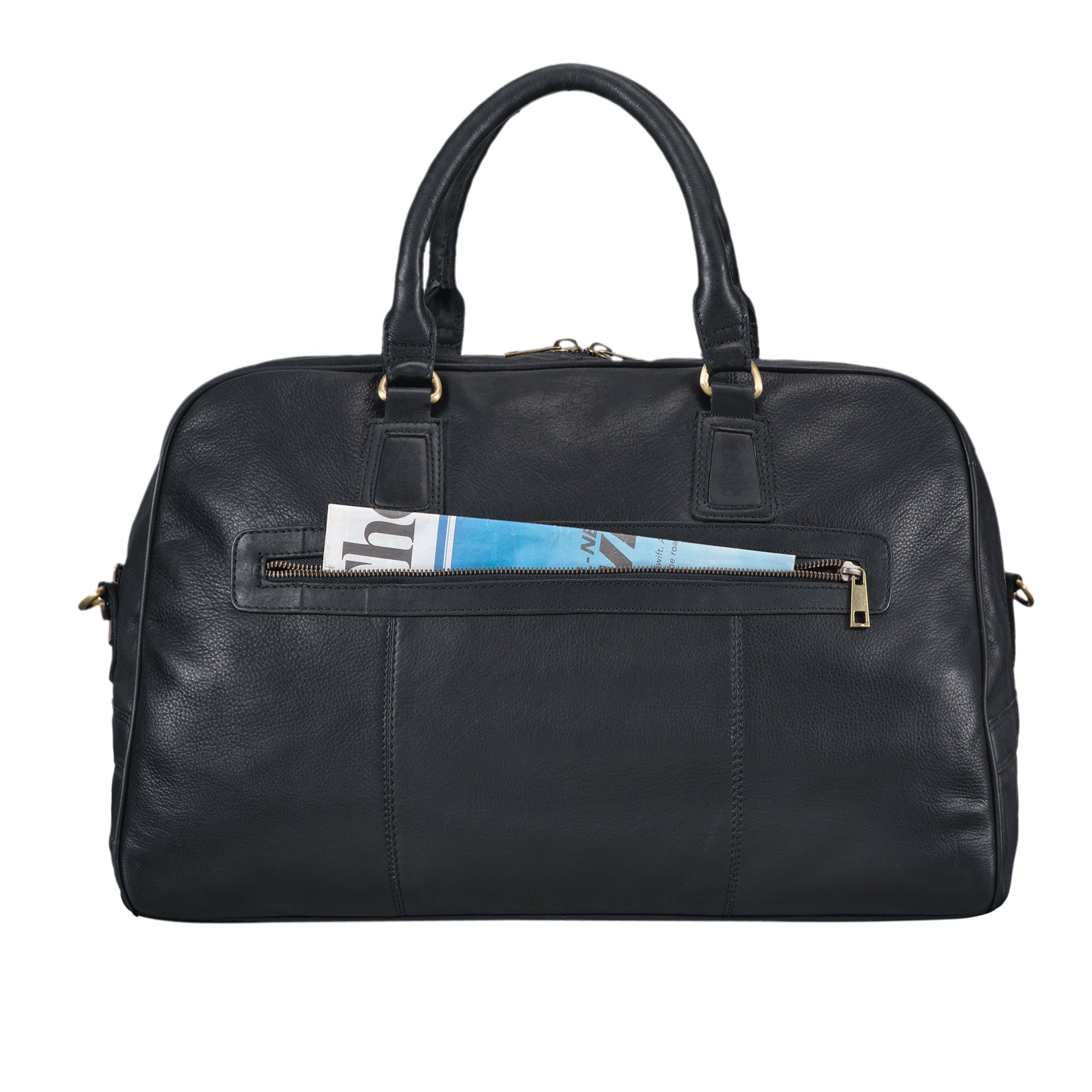 Reisegepäck Tasche Leder schwarz