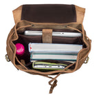 Leder Rucksack braun