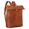 "Hudson" Vintage Rolltop Skórzany Plecak z Kieszenią na Laptop 13,3"
