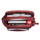 Herrentasche Leder klein rot