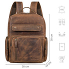 brauner Rucksack Damen Leder