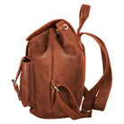 Rucksackhandtasche Leder Braun
