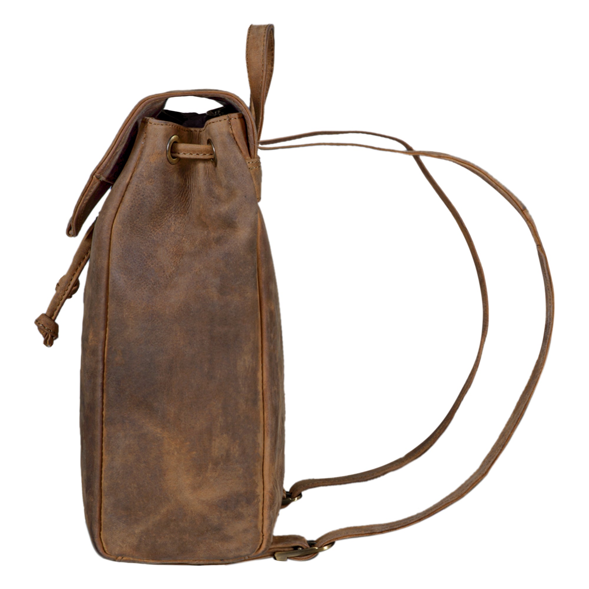Braune Schultertasche Rucksack für Frauen