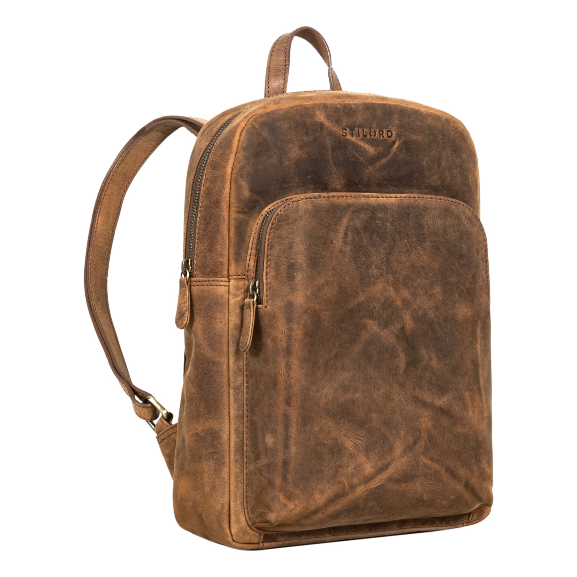 Rucksack Rauleder braun Groß Damen und Herren