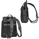 Herren Rucksack Leder schwarz