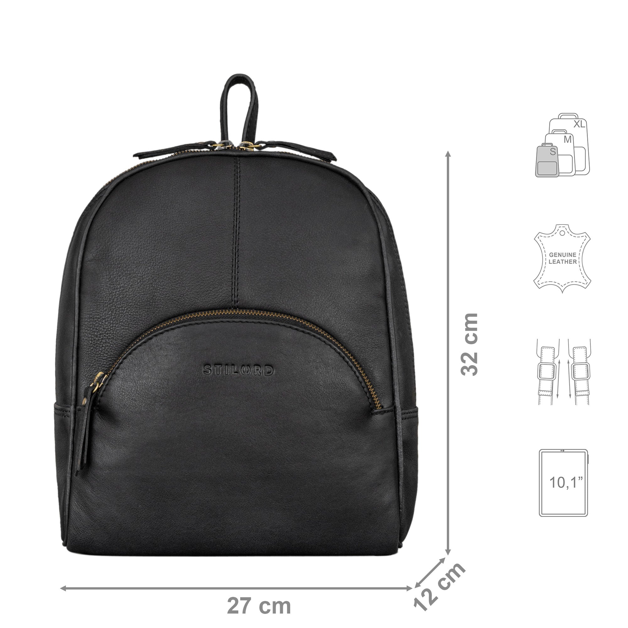 Damen Rucksack Schwarz