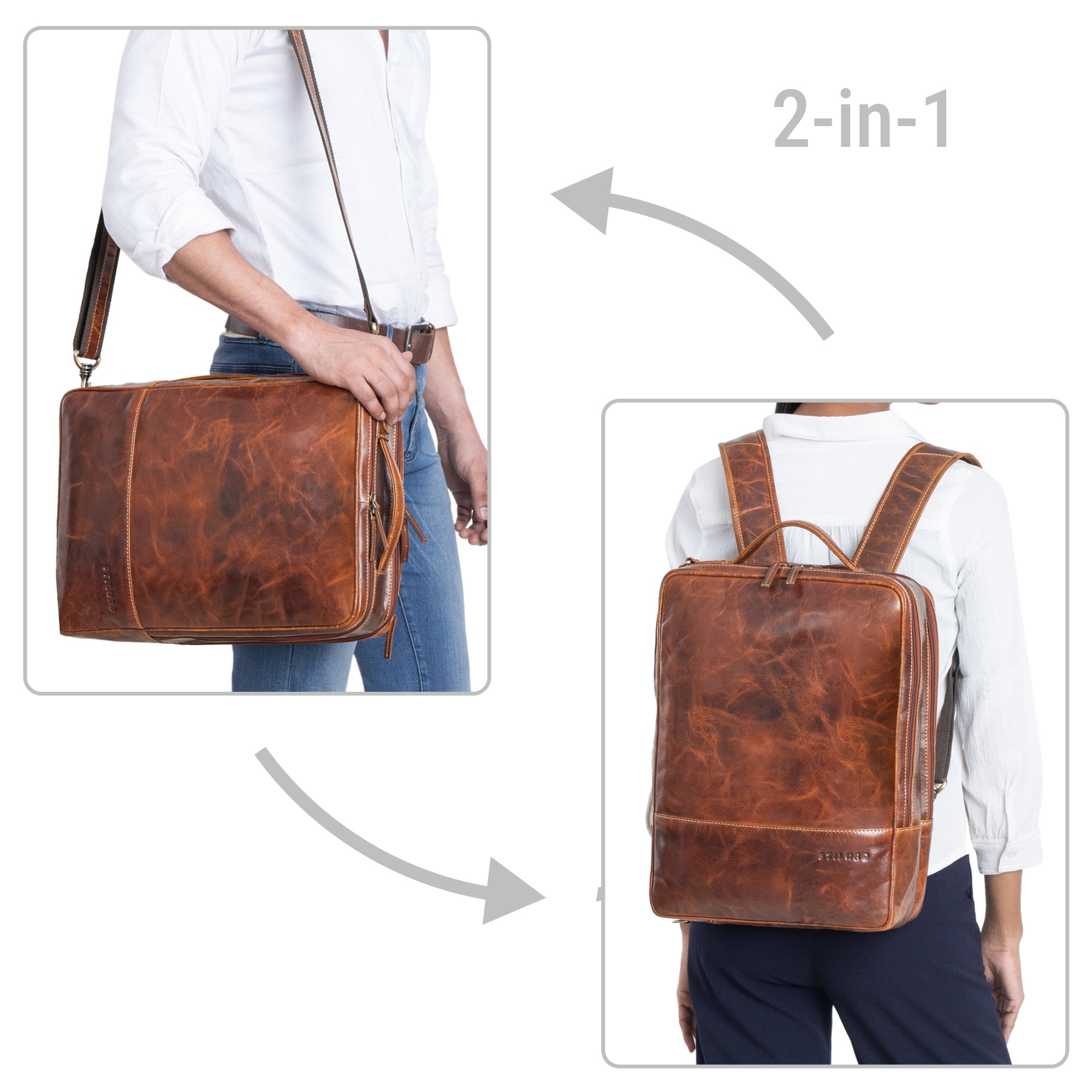 Herren Rucksack Damen Umhängetasche