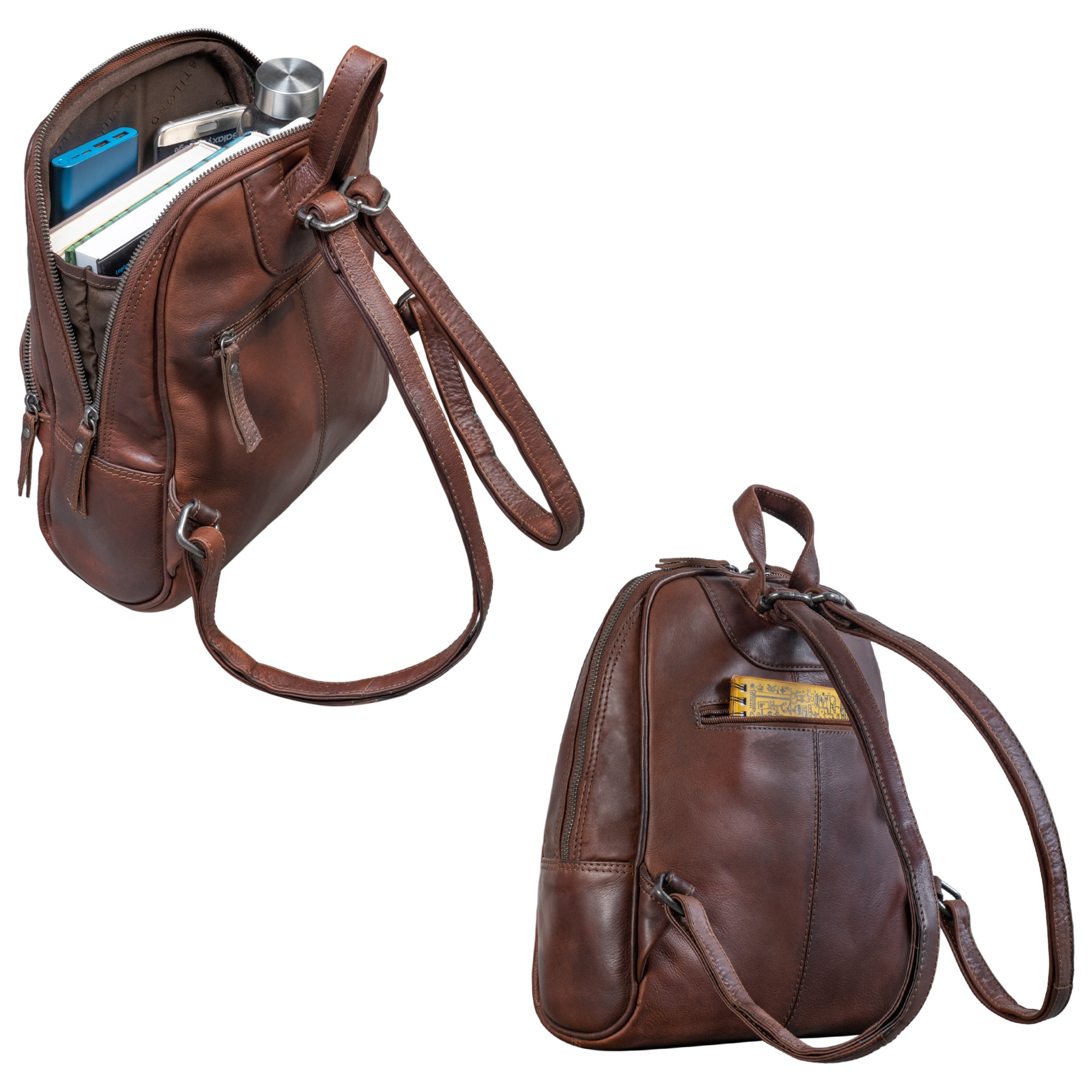 Daypack modern braun kompakt